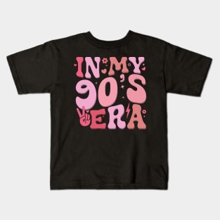 In My Nineties Era 90th Birthday Funny In My 90's Era Kids T-Shirt